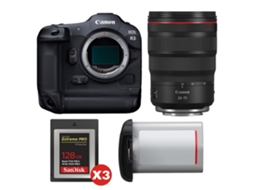 Eos R3 + Rf 24 70mm F/2.8 L Is Usm + 3 Sandisk 128gb Extreme Pro Cfexpress Type B + Canon Lp e19 + Ebook “20 Dicas para Fotos Que Impressionam” CANON