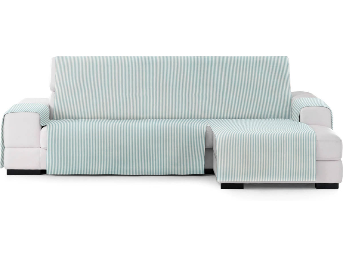 Capa de Sofá Chaise Longue TODOPARAMICASA Calma Verde (Braço Direito - 290 cm)