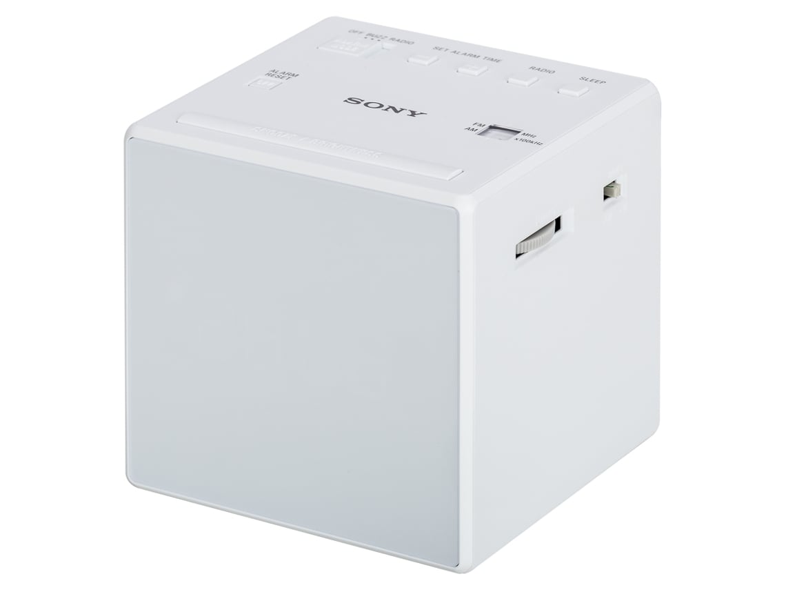 Rádio Despertador SONY ICF-C1W (Branco - Digital - Alarme Duplo - Bateria)