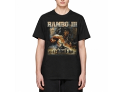 Rockinstone Rambo 3 Chopper Poster Smoke T-shirt Size:m