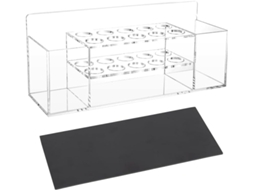 Suporte Magnético Para Canetas De Quadro Branco, Em Acrílico Transparente, Com 10 Compartimentos E S Gokoco