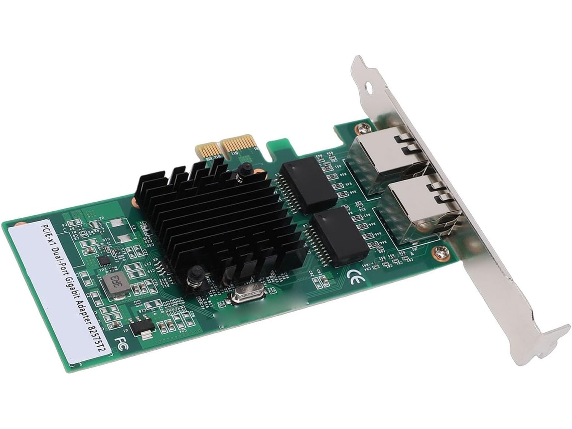 Placa Pcie Com Duas Portas Gigabit Rj45 - Compatível Com Chipset 82575