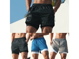 CALCINHA Business de Corrida 2 em 1 com Bolsos Camuflagem Tênis Hiking S/MARCA