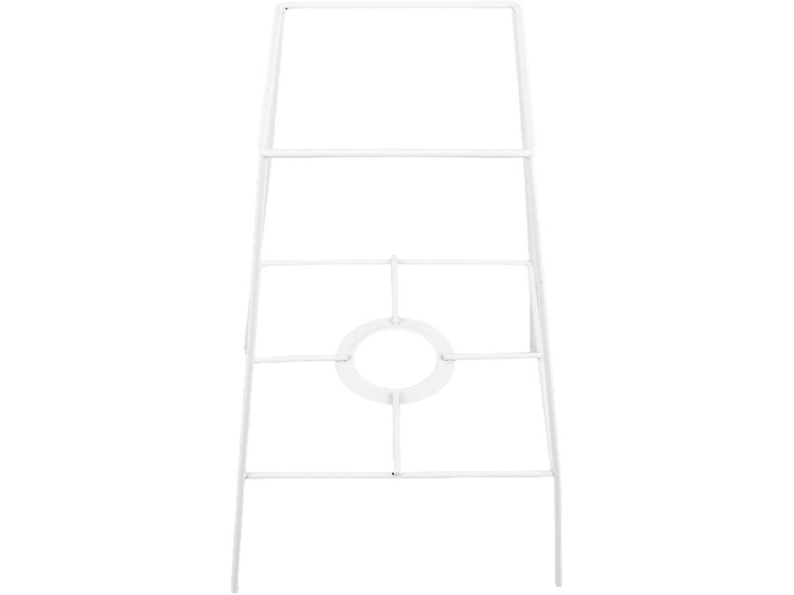 Armação De Metal Branco Para Abajur Diy Geométrico De 26 Cm Com Soquete E27