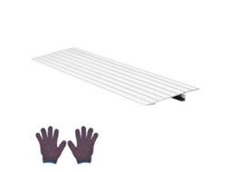Rampa de Limiar Elevação 2,5 Cm, Liga Alumínio para Acesso a Meio fio, Capacidade Carga 363 Kg, Cadeiras Rodas, Patinetes, Elétricas, Escadas