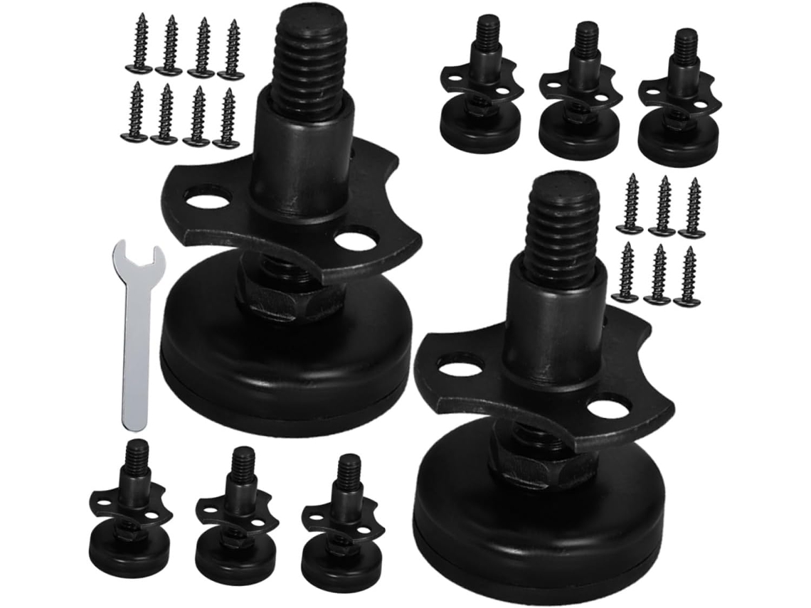 Artibetter Conjunto De 8-niveladores Pés Mesa Ajustáveis, Extensores De Pernas Móveis, Material Resistente E