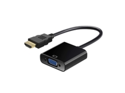 Adaptador HDTV para VGA, Conversor VGA fêmea para HDTV macho, Dongle para computador desktop, laptop, PC, monitores, projetores, HDTV, branco LALAMOLI
