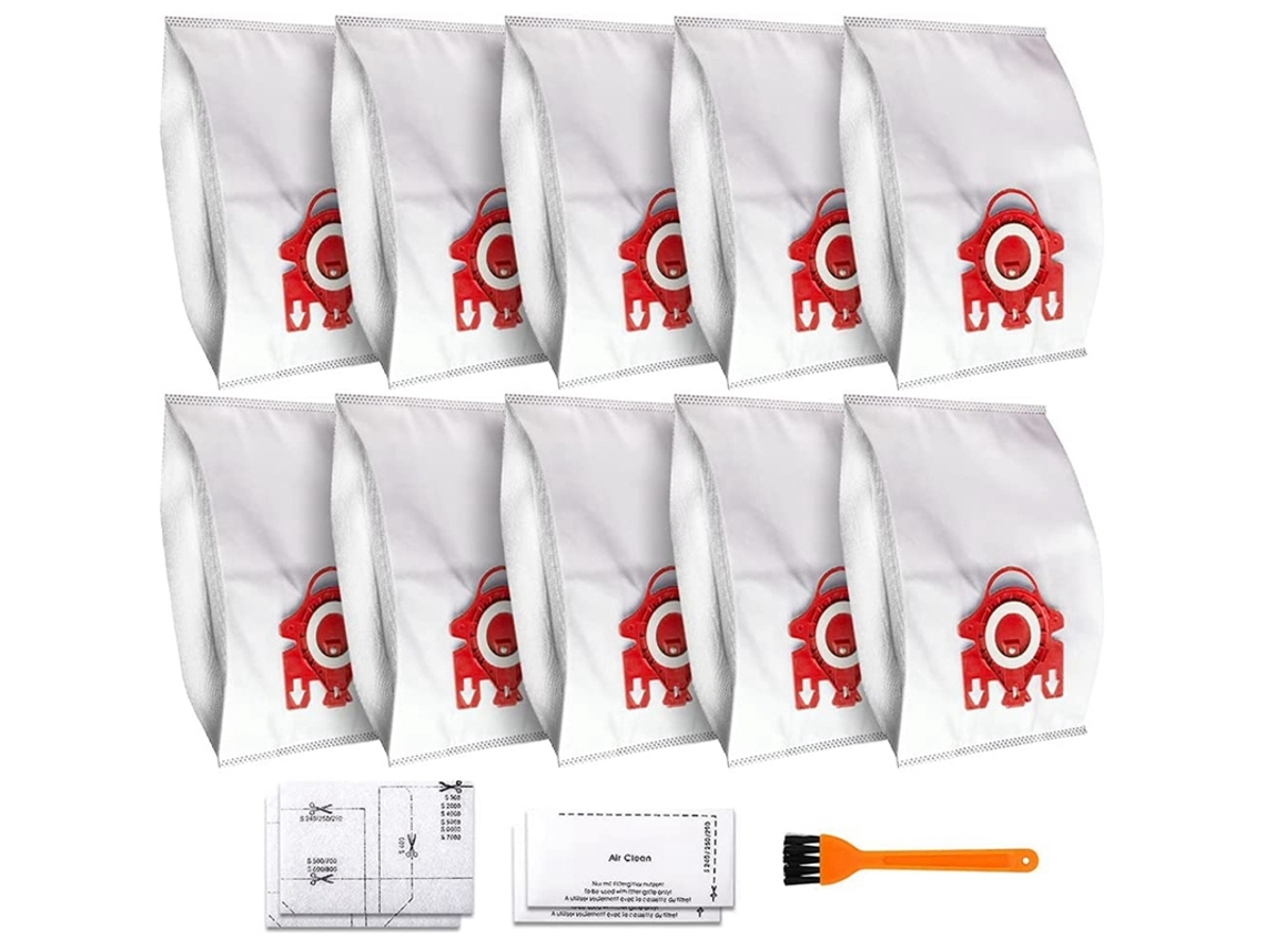 Acessório para Aspiradores MIELE 10 un Airclean 3D Efficiency Fjm Compactc2 S241-256I S290 S300I S578 S700 S4