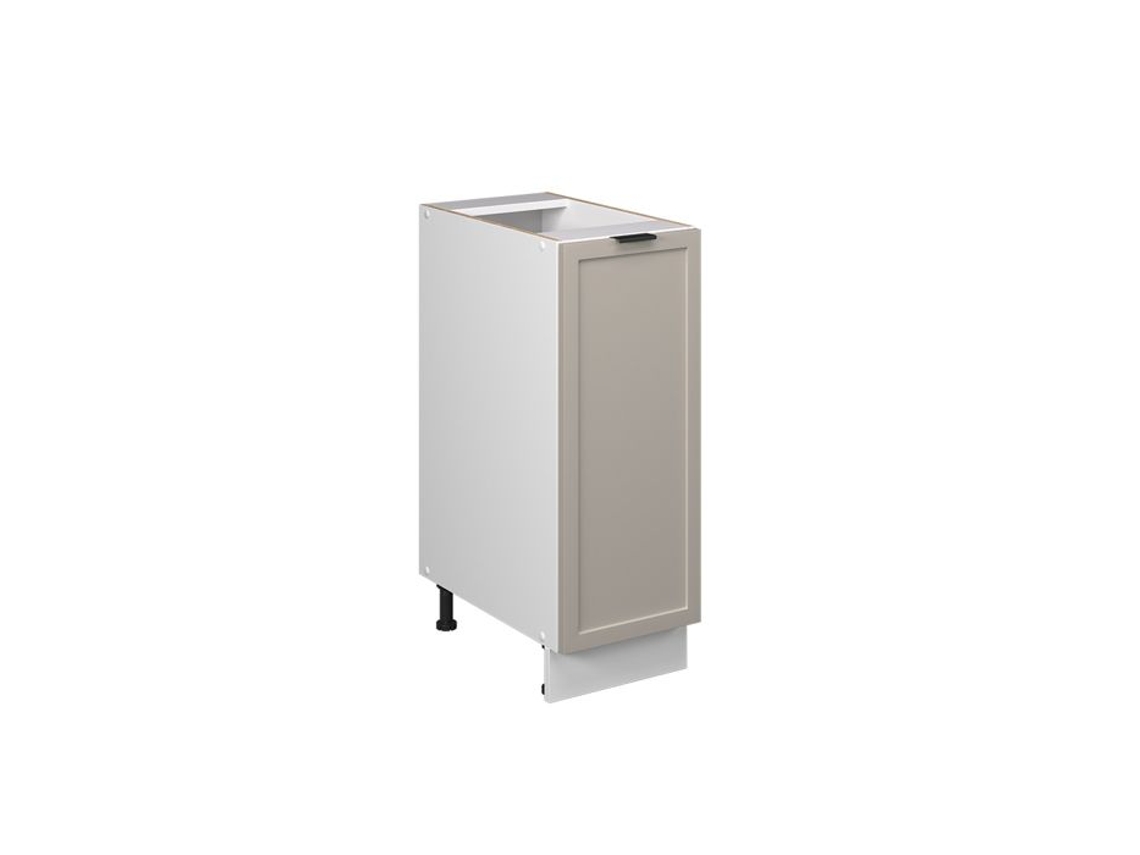 Armário de Cozinha Fame Line, 30cm sem Pt, Cinza Bege, Branco, Vicco