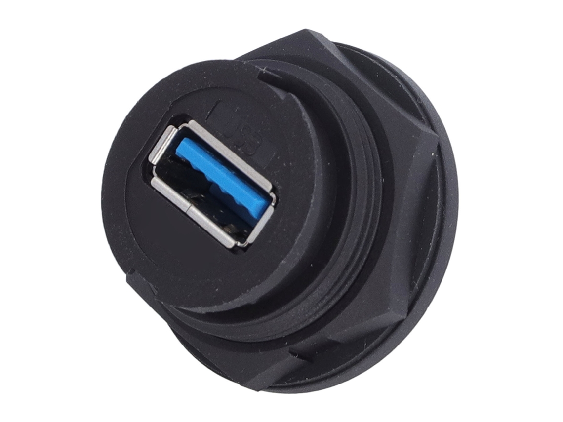 Laxiscreed Conector Usb 3.0 À Prova D'água Com 16 Pinos E Tipo Fastener