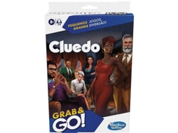 Jogo de Tabuleiro HASBRO  de Tabuleiro - Portátil Grab and Go - Clue - Hasbro Gaming (Idade Mínima Recomendada:8 Anos)