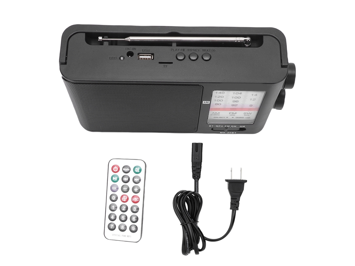 Rádio Portátil Am Fm Sw com Alto falante Bluetooth LAXISCREED
