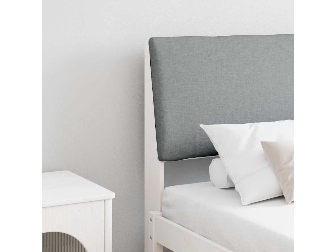 Vidaxl Cabeceira Estofada Cinzento-claro 180 Cm