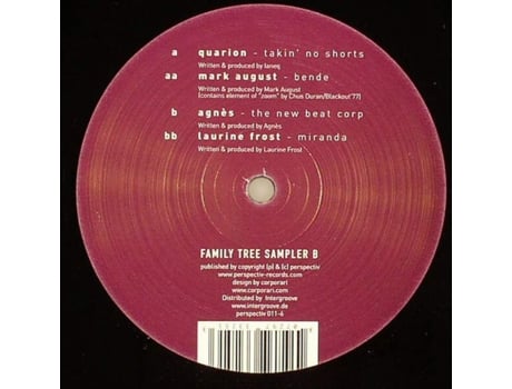 Vinil Family Tree Sampler B Perspectiv