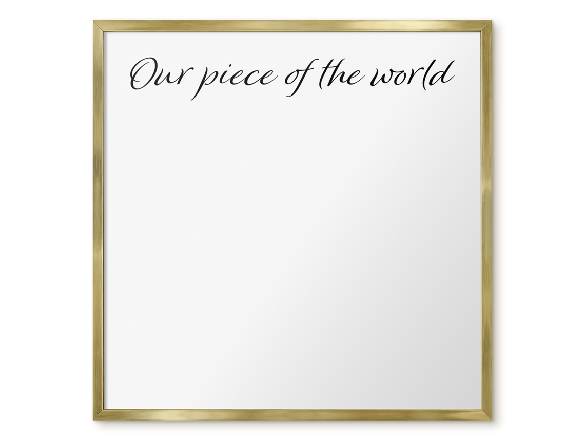 Magnetic Board For Wall Our Piece Of The World For The Bedroom Espelharte (50x50 Cm)