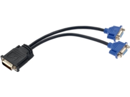 Cabo Adaptador De Vídeo Vga Duplo Macho Para Fêmea, Divisor Vga Para Computador E Uso No Escritório Gokoco