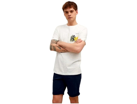 T-Shirt de Homem JACKJONES Corta Branco (xxL)
