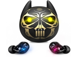 Auriculares Bluetooth True Wireless ENZONS  de Esqueleto Sem Fio para Amantes Do Crânio 36H Tempo Ipx6 À Prova D'Água Hifi Estéreo De