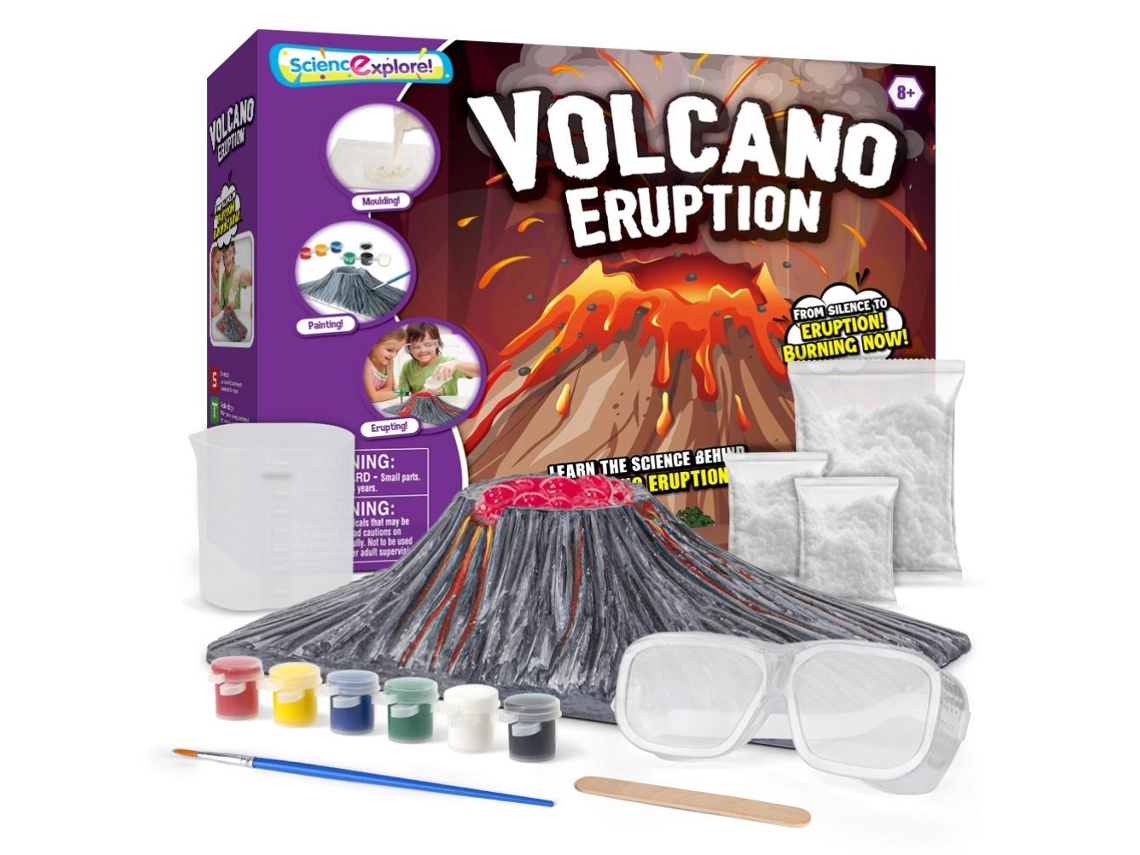 Primerox kit de Ciência Vulcão Diy Brinquedo Educativo Experimento Geologia Química para Crianças 8+