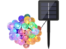 Luzes De Cordão Decorativas Sustentáveis Com Bolas Cristal Led