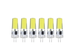 6 Lâmpadas Led G4 9w dimmable Cob 500lm 6500k branco para lustres teto paisagismo