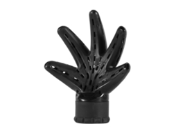 2026 acessório Difusor para Secador de Cabelo em Forma de Mão de Plástico Preto Ferramenta Profissional para Cabeleireiro Penteado e Estilização Salão
