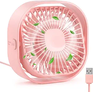 Ventilador USB criativo rosa para mesa, dormitório estudantil, mini ventilador elétrico portátil pequeno Liptaptyn