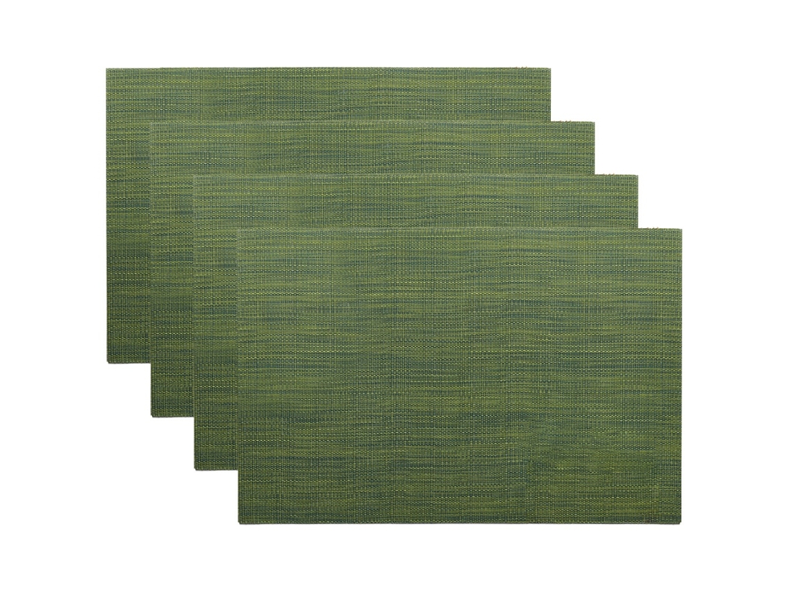 Elysve Individual De Mesa Com Isolamento Térmico Antiderrapante Padrão Vertical Retangular