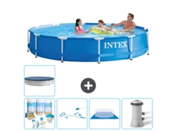 Intex Piscina Com Estrutura Redonda - 366x76 Cm - 6-peças S20432