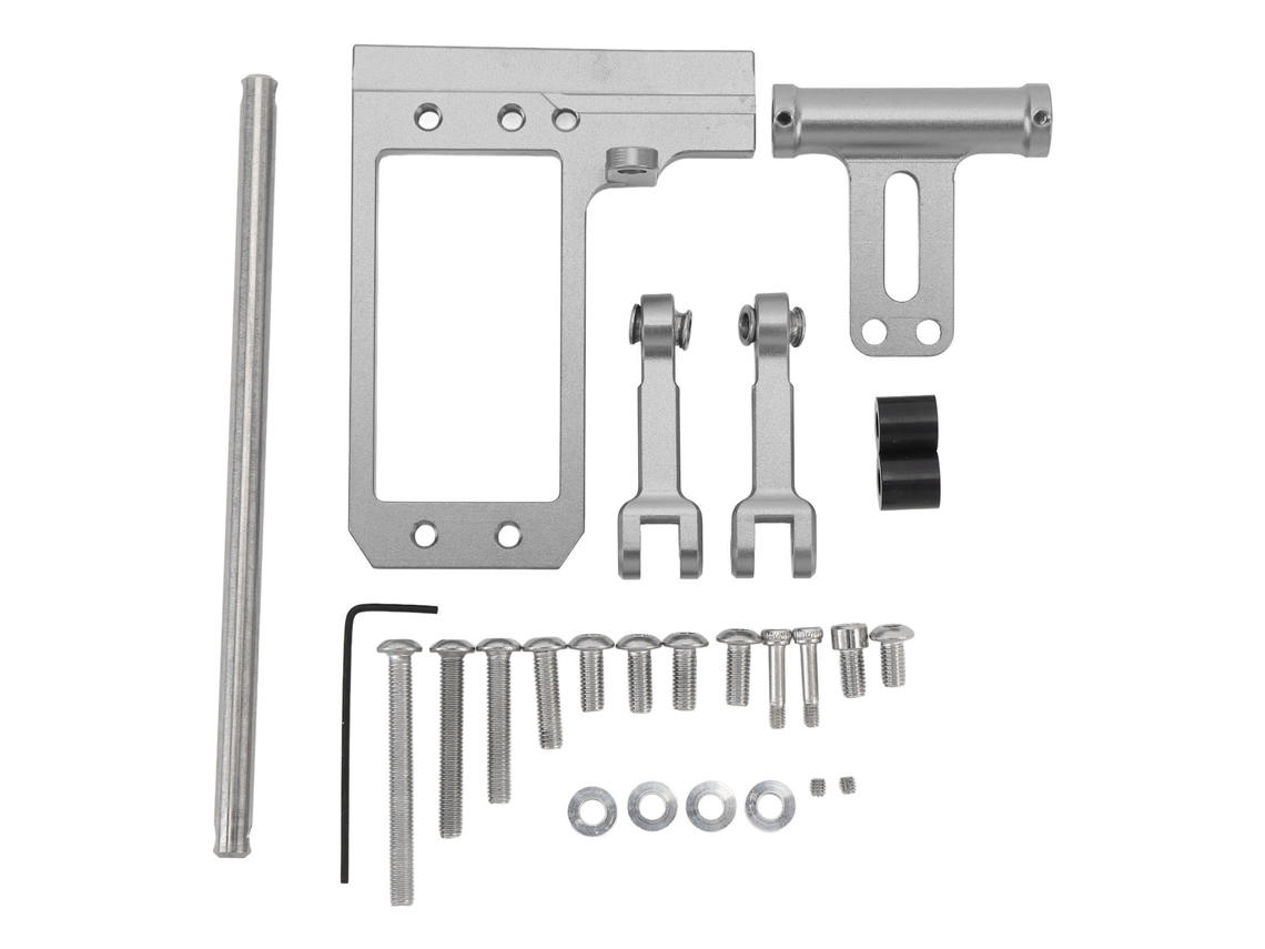 Suporte De Servo Com Ligação De Direção Hidráulica Alumínio Ti Para Carro Rc Vp F10 1/10 Ajustável De Alta Resistência