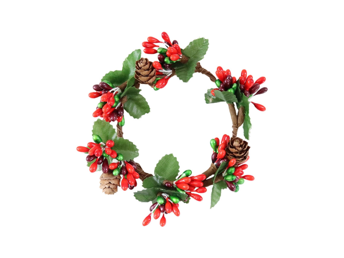 Laxiscreed Coroas De Natal Com Pinhas Verdadeiras E Falsas, Pack De 6 Unidades