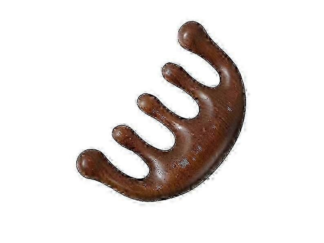 2026 Ótimo!! Cabeça De Pente De Massagem De Sândalo Para Massagem Meridiana E Raspagem Do Couro Cabeludo