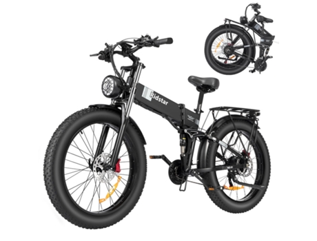 Bicicleta Elétrica RIDSTAR H26 Pro 1000W Motor 36Mph Velocidade Máxima Alcance de 90Km