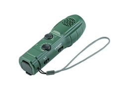 Rádio de emergência AQUAFORGE portátil wxsp com lanterna sos, alarme, carregador de celular, fm e verde