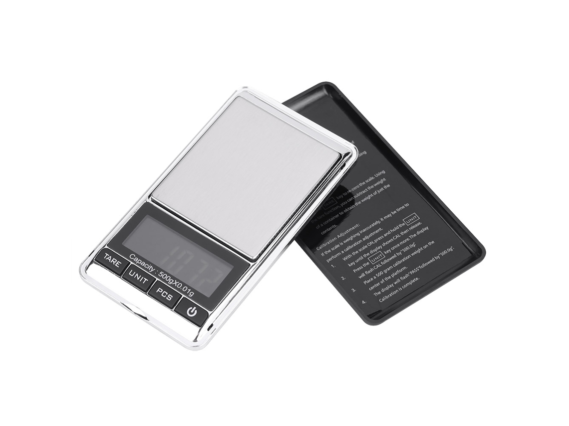 KOFIHETY Balança de cozinha eletrônica digital LCD de alta precisão para alimentos, especiarias e manteiga (500g/0,01g)