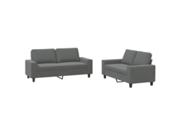 Sofa Set, Sofa Sets Vidaxl Cinzeto Tecido (n/a)