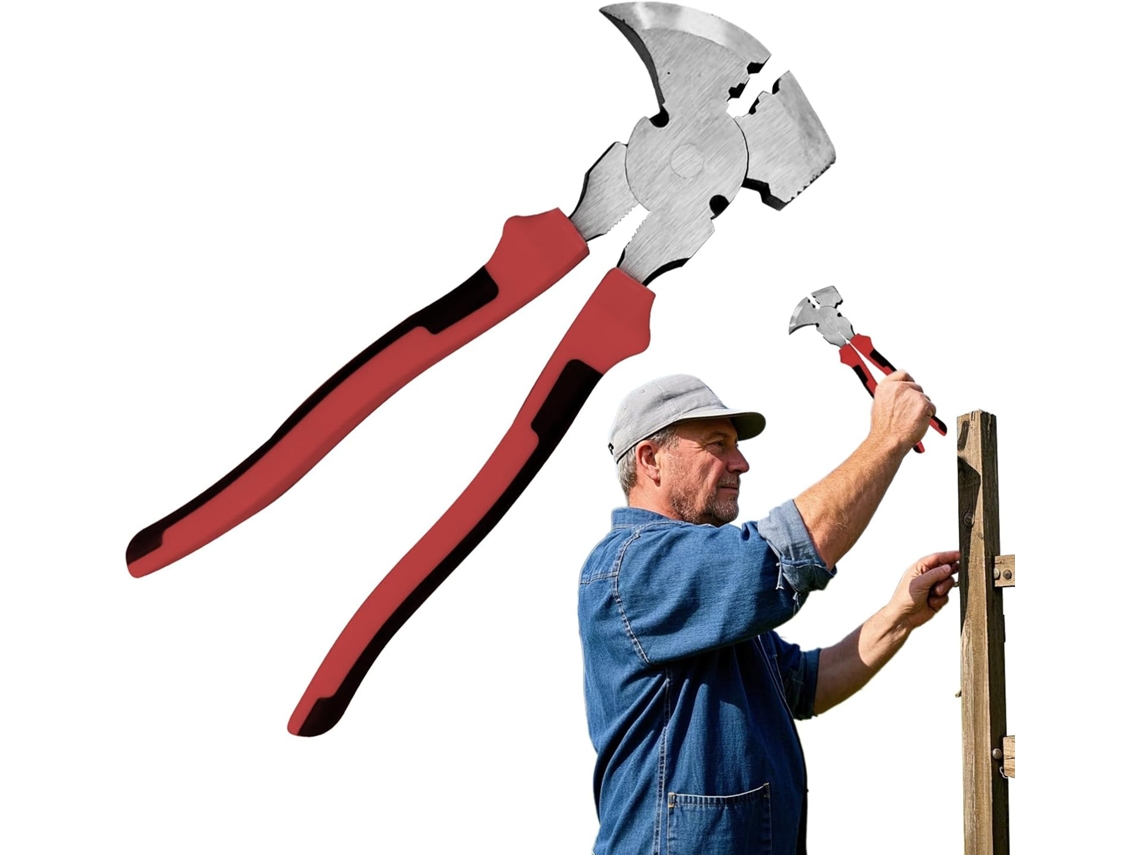 Cortador De Cercas Reforçado Grampeador E Extrator De Pregos Para Cercas, Ferramenta Manual Multif Gokoco