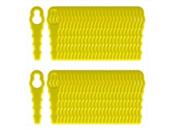 Conjunto De 100 Lâminas De Reposição, Corte Duplo, Compatível Com Ryobi Rac155 Rac157 Rac158, Para Manutenção Precisa De Aparador Ou Corta-relvas