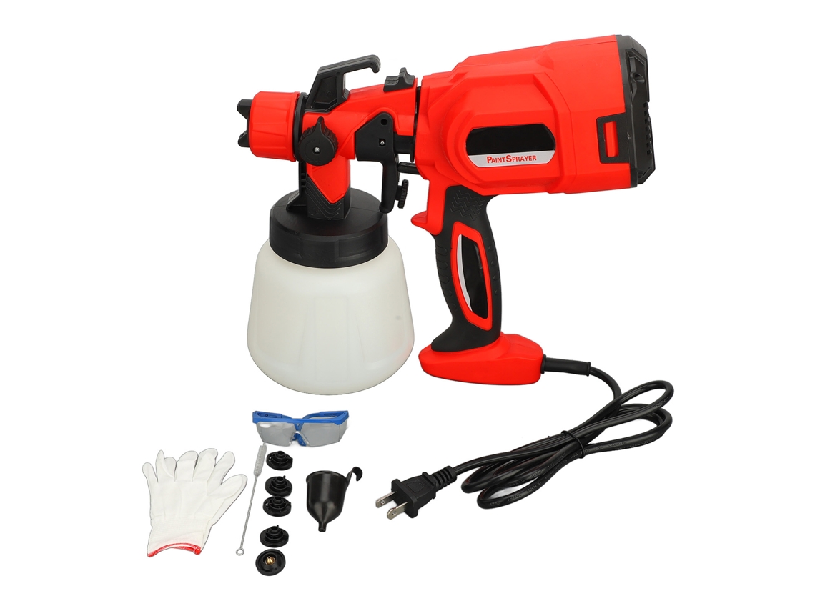 Pistola de Pintura Elétrica Portátil de Alta Potência Multifuncional com Ajuste de Volume | S/MARCA