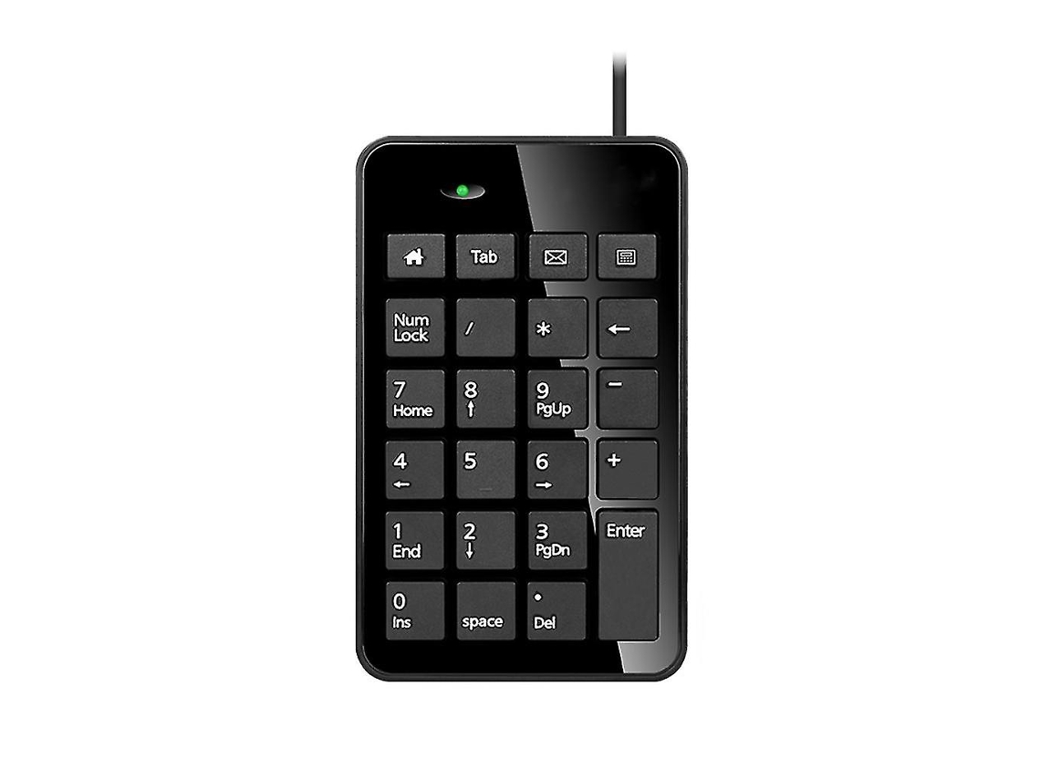 Mini Teclado Numérico Portátil Com Fio Usb De 23 Teclas, Compatível Com Teclados De Contabilidade Everley891