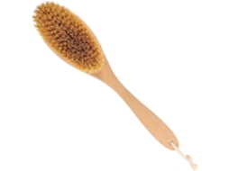 Escova Tehaux De Cabo Longo Em Madeira Faia E Fibras Vegetais Resistentes, Escova Esfoliante Corporal Para Costas E