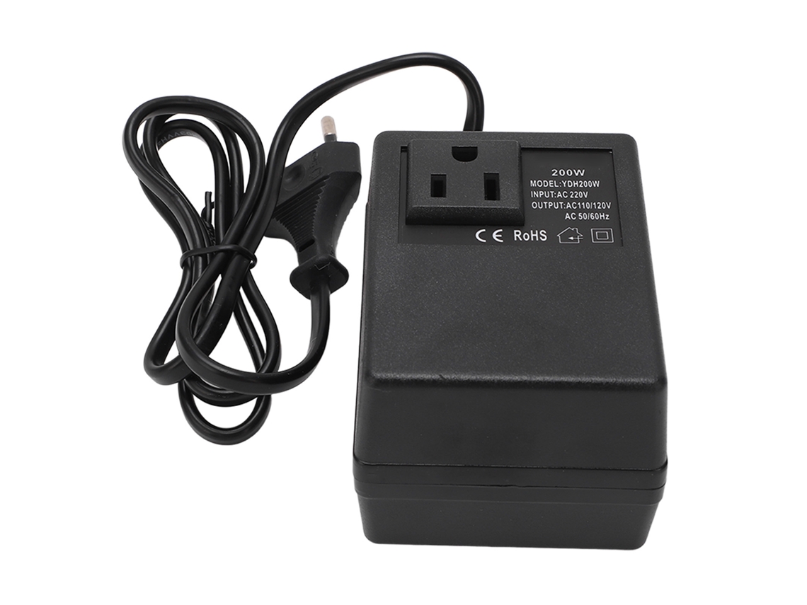 Adaptador De Viagem Com Conversor De Voltagem 200w