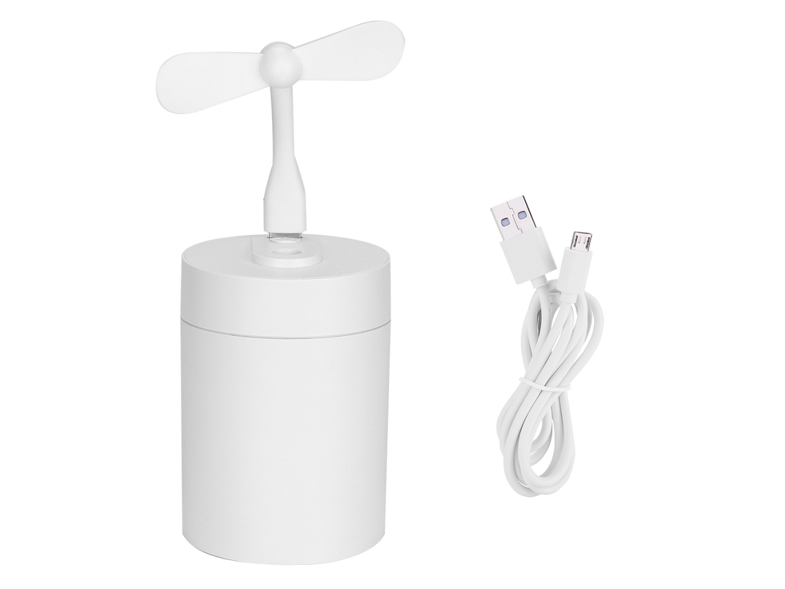 Ventilador De Ar Com Purificação E Umidificação, 250ml, Usb - Laxiscreed