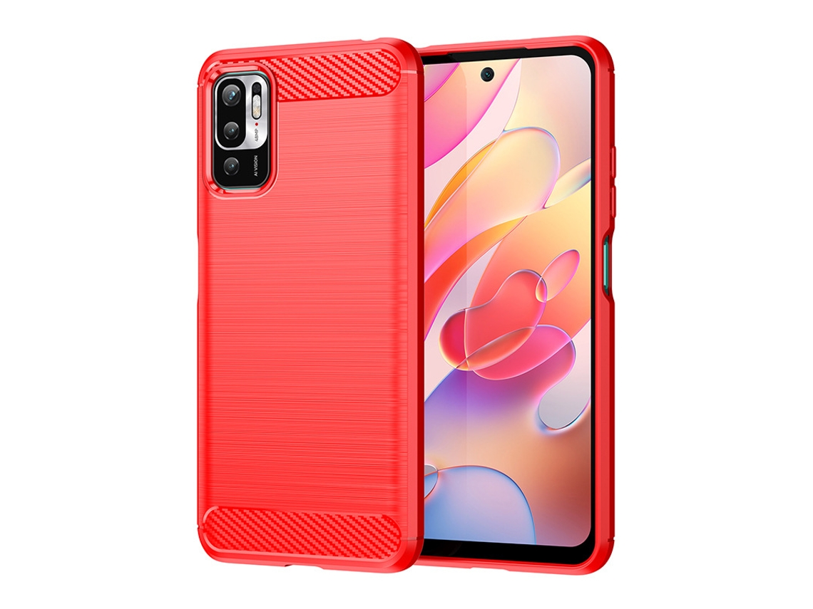 Capa Protetora Macia E Completa Para Celular, Resistente A Quedas.vermelho - Redmi Note 10