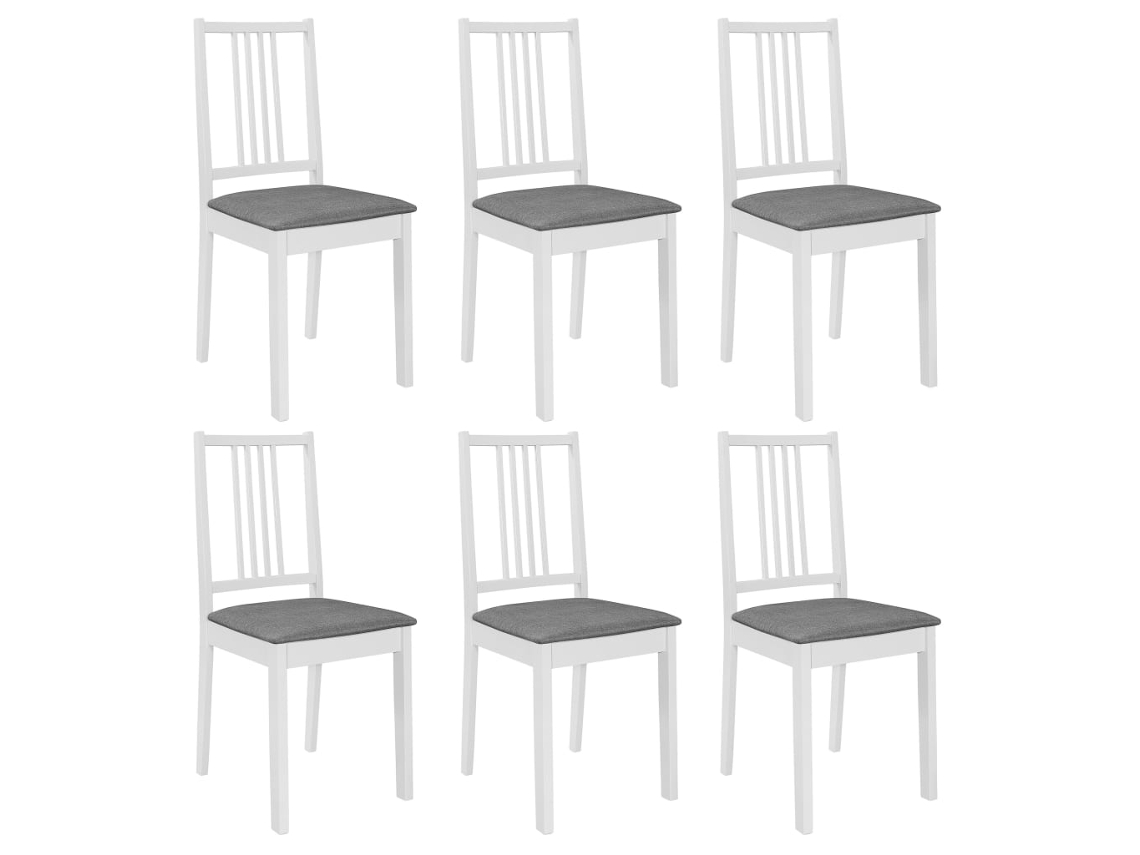 Dining Chair, Dining Chairs Vidaxl Branco Madeira (n/a)