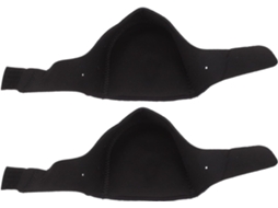 Protetor De Calcanhar, 1par, Silicone Preto Antiderrapante