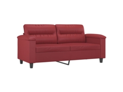 2-seater Sofa, 2-seater Sofas Vidaxl Vermelho Couro Artificial (n/a)