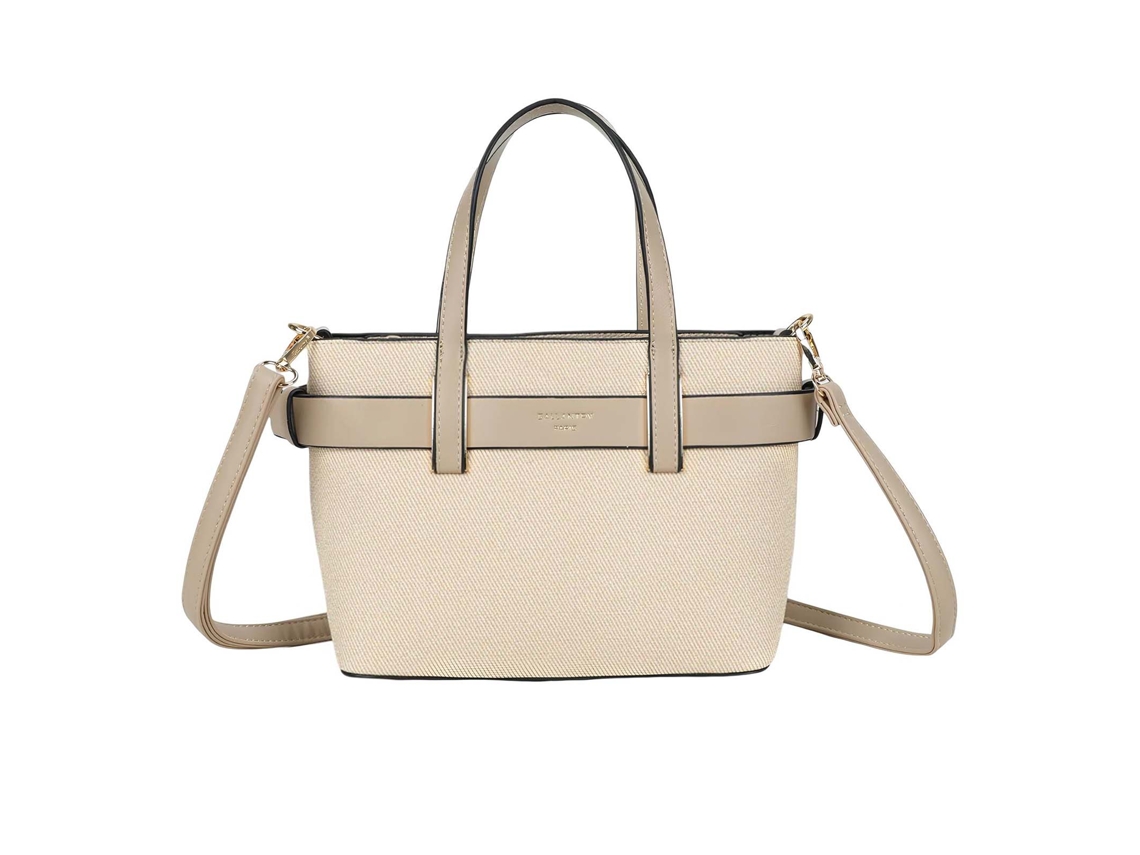 Bolsa De Mão Para Mulher Coleção Eden Bicolor Com Alça Ajustável