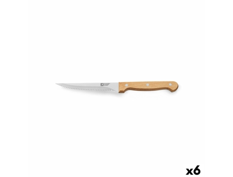 Faca de Cortar Costeletas RICHARDSON SHEFFIELD Artisan Preto Madeira Metal Aço Inoxidável 11 Cm 6 Unidades