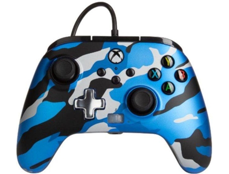 Comando com fios POWER-A Metallic (Xbox One - Camuflagem)